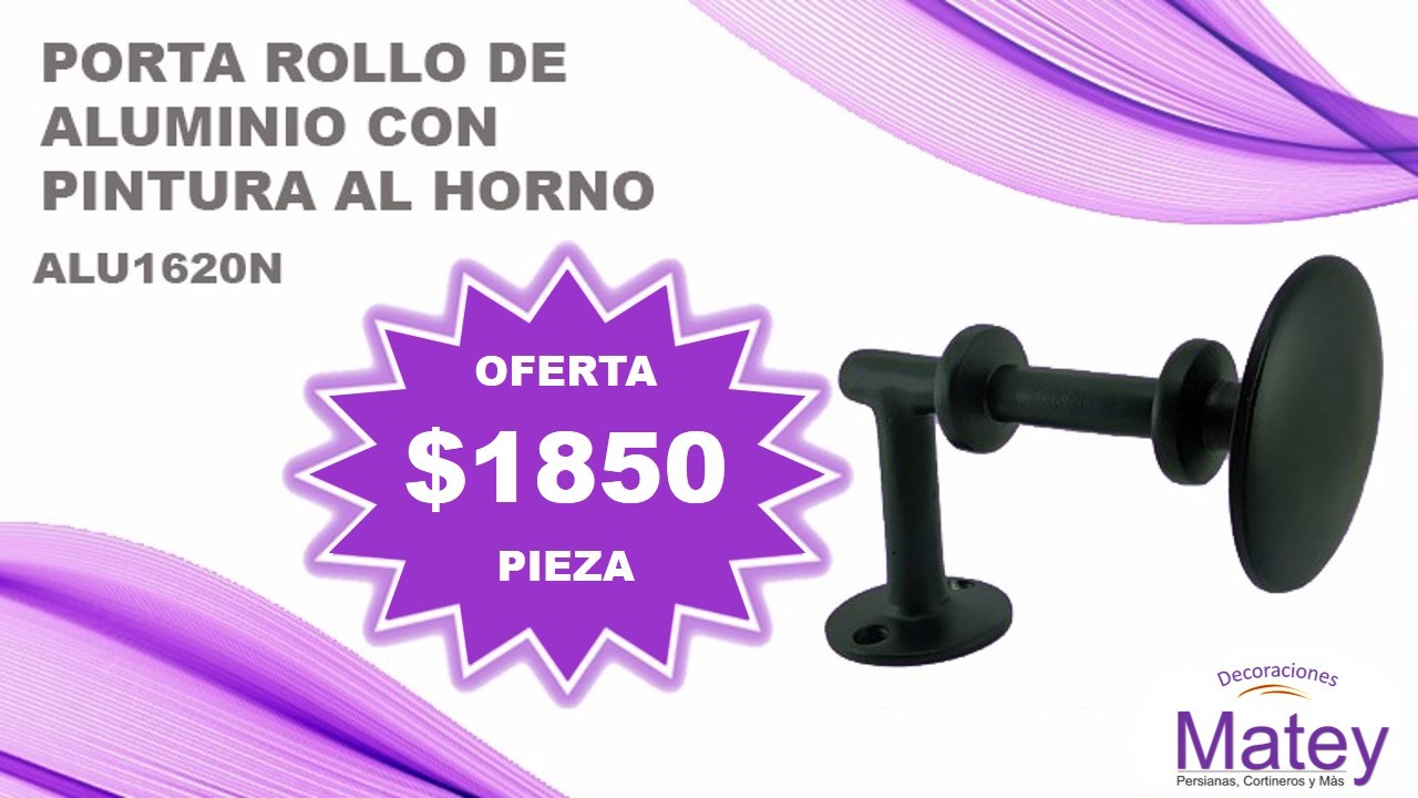 Porta rollo en aluminio pintado